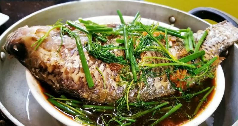 Cá chép hấp xì dầu