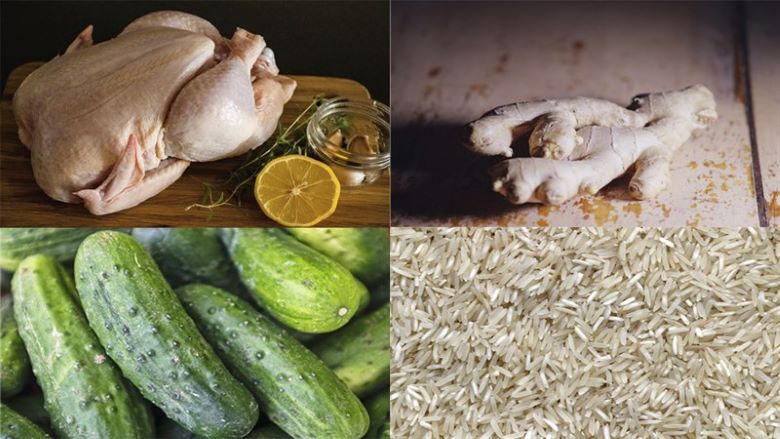 Nguyên liệu cơm gà Hải Nam