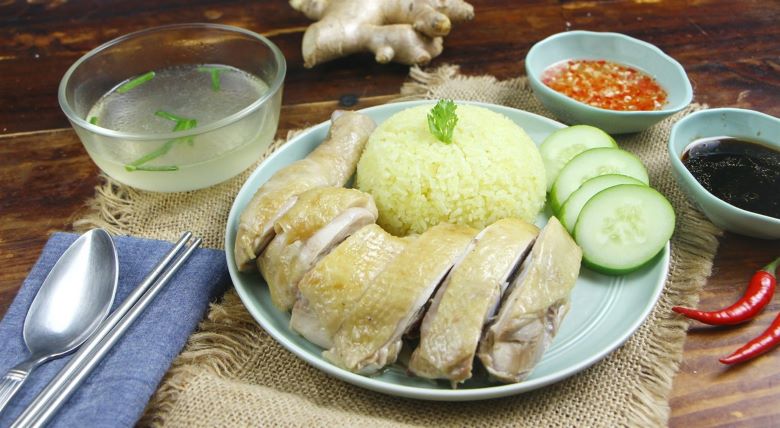 Thành phẩm cơm gà Hải Nam