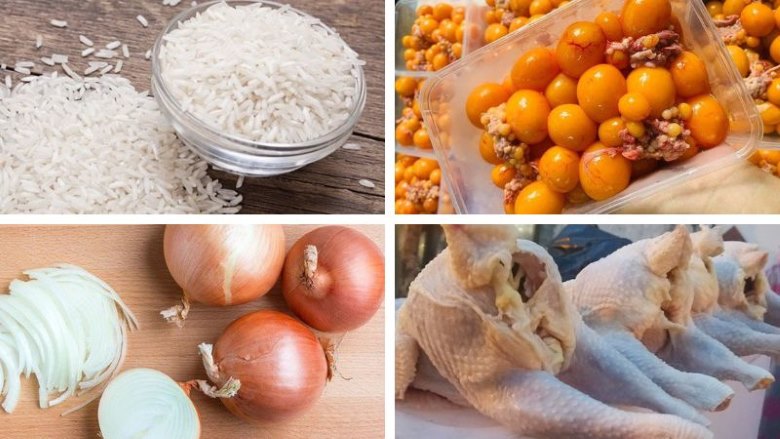 Nguyên liệu nấu cơm gà Tam Kỳ