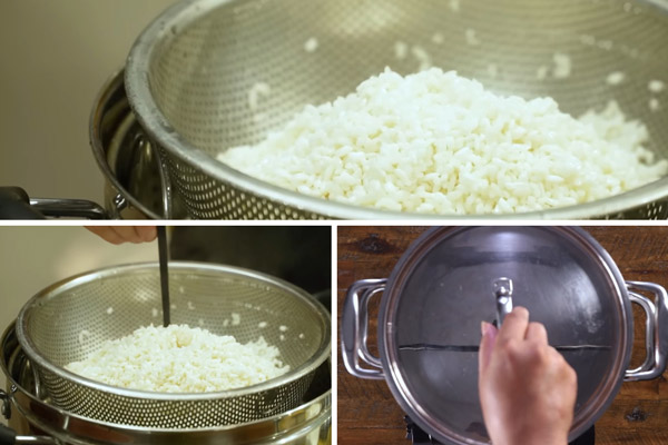 Thời gian hấp xôi chim bồ câu