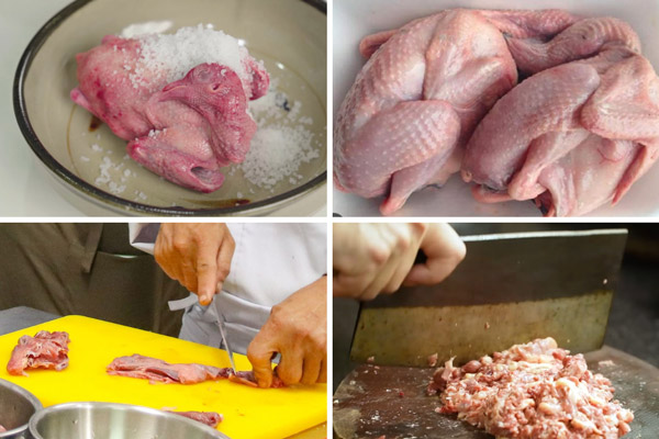 Sơ chế chim bồ câu