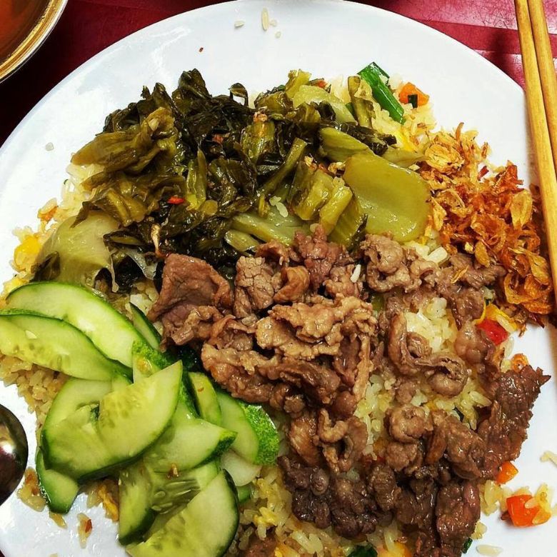 Cơm rang dưa bò Cầu Giấy