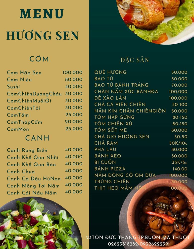Nhà hàng chay Hương Sen Buôn Ma Thuột