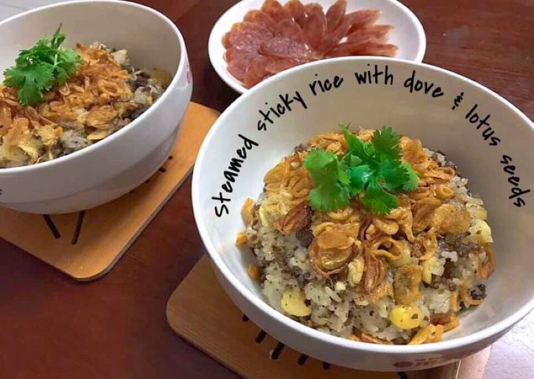 Xôi hạt sen thịt bằm